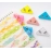 Color file triangle clip Simple transparent book corner clip Student paper clip Office data storage clip