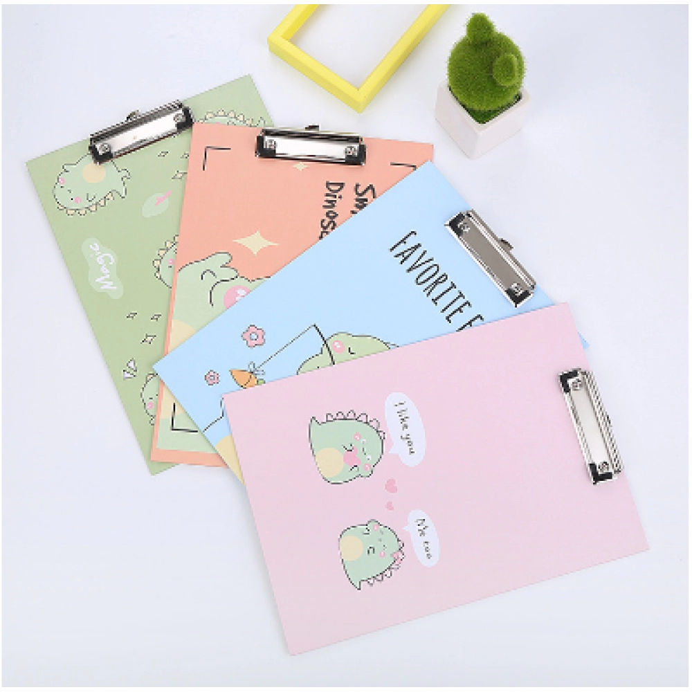 A4 folder board multi-function cartoon thickened cardboard clip file board clip learning stationery writing pad