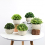 Simulated green plant desktop green plant mini potted simulation ornaments Simulated flower small potted landscape Nordic artificial flower potted flower arrangement