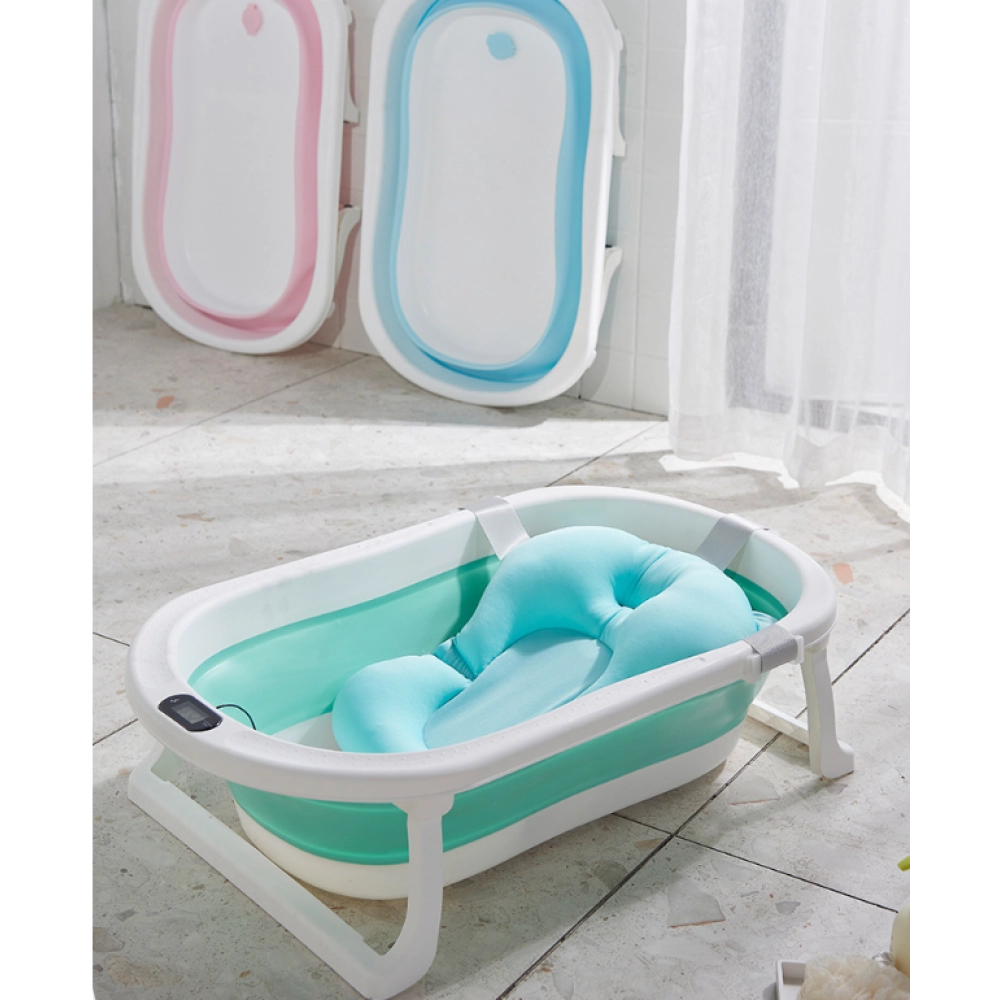 Warm baby bathtub folding for newborn household large toddlers can sit and lie down supplies for newborn children  Bathtub