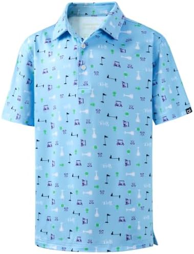 Boys' printed golf polo, golf collection