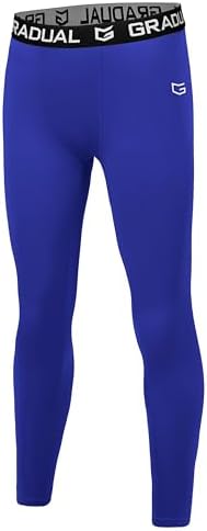 Boys' quick dry compression tights, blue