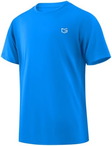 Boys' UPF 50+ rash guard tee, brilliant blue