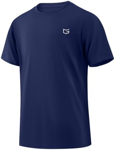 Boys' UPF 50+ rash guard tee, dark blue