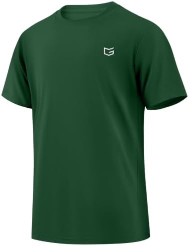 Boys' UPF 50+ rash guard tee, forest green