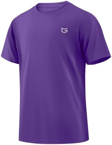 Boys' UPF 50+ rash guard tee, purple