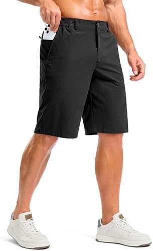 Men's 11" casual shorts, three pockets, black