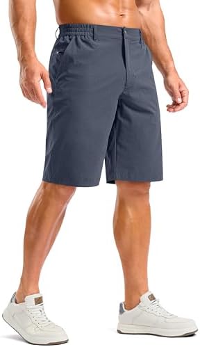 Men's 11" casual shorts, three pockets, grey blue