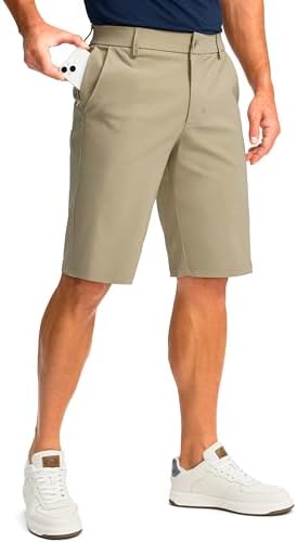 Men's 11" golf shorts, four pockets, mountain olive