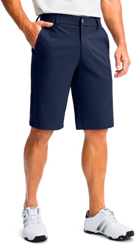 Men's 11" golf shorts, four pockets, navy