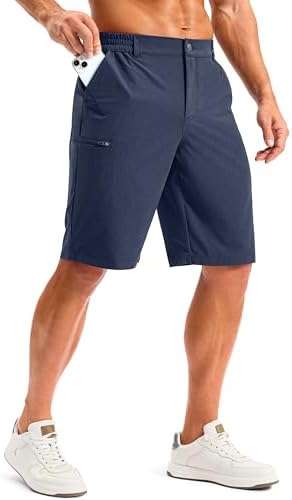 Men's 11" knee-length work shorts, navy