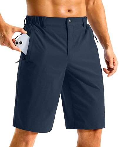 Men's 11" lightweight golf shorts, navy
