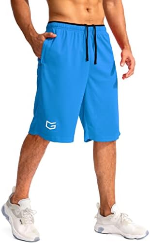 Men's 11" quick dry basketball shorts, blue