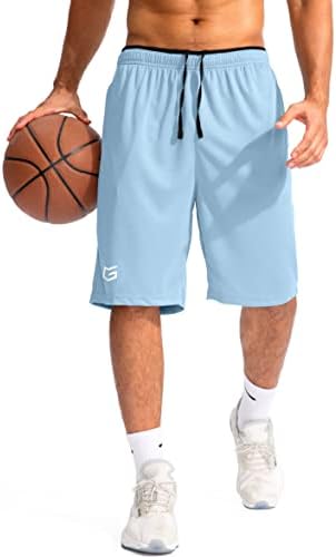 Men's 11" quick dry basketball shorts, light blue