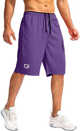 Men's 11" quick dry basketball shorts, purple