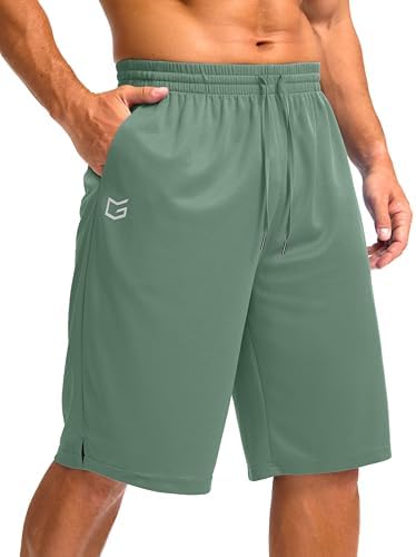 Men's 11" quick dry gym shorts, lodenfrost