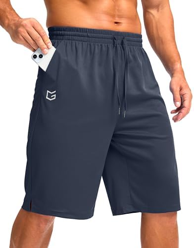 Men's 11" quick dry gym shorts, navy
