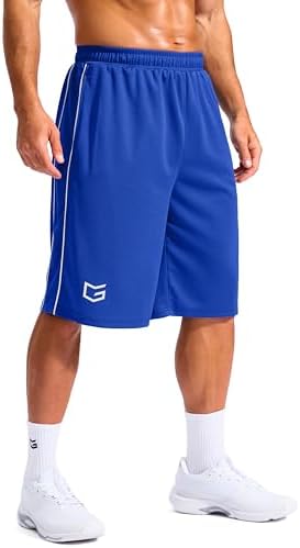 Men's 12" basketball shorts, blue