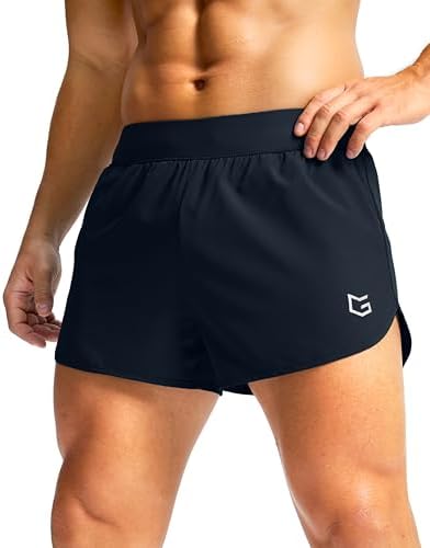 Men's 3" lightweight running shorts, navy