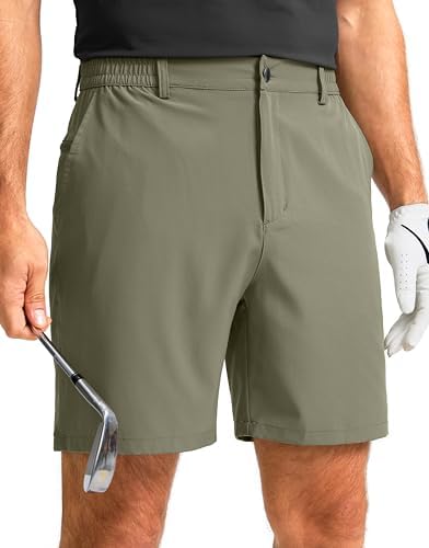 Men's 7" casual golf shorts, grey sage