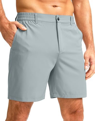 Men's 7" casual golf shorts, light grey
