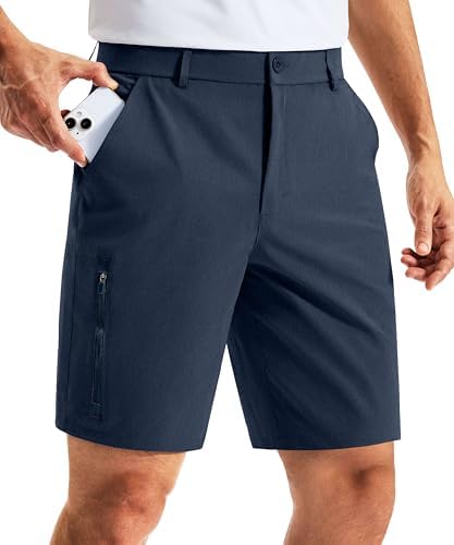 Men's 7" golf dress shorts, navy