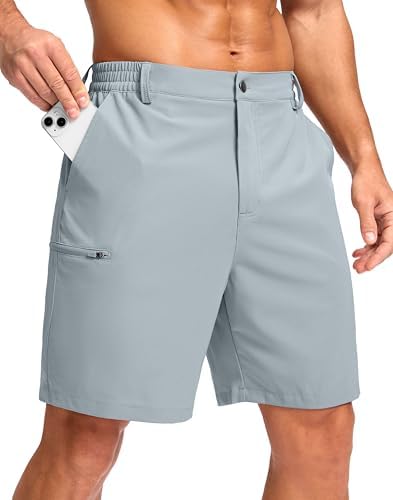 Men's 7" hiking golf shorts, light grey