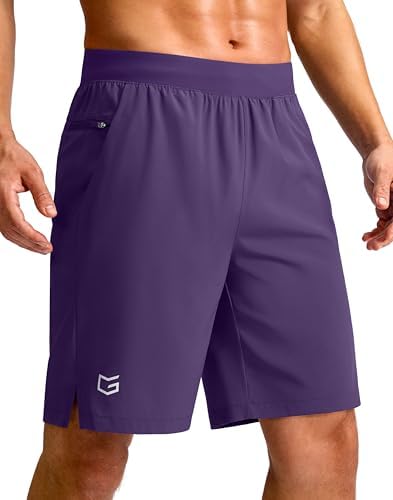 Men's 7" quick dry running shorts, deep purple