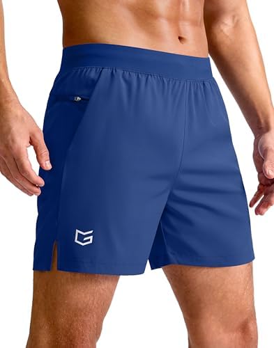 Men's 7" quick dry running shorts, royal blue