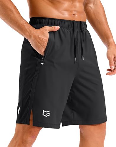 Men's 7" quick dry workout shorts, black