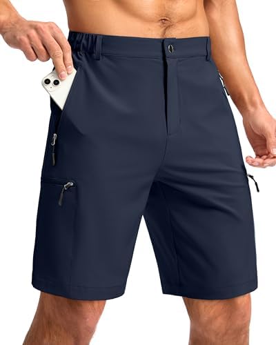 Men's 9" hiking cargo shorts, navy