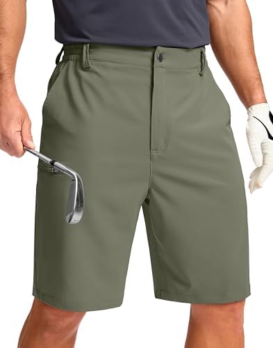 Men's 9" hiking golf shorts, grey sage