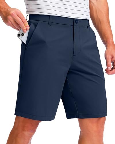 Men's 9" hybrid golf shorts, navy
