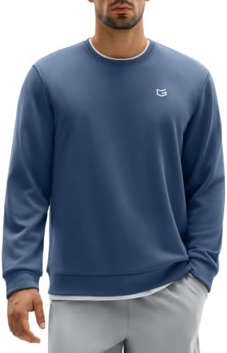 Men's athletic crewneck sweatshirt, slate blue
