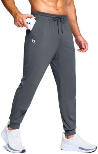 Men's athletic joggers with pockets, graphite grey