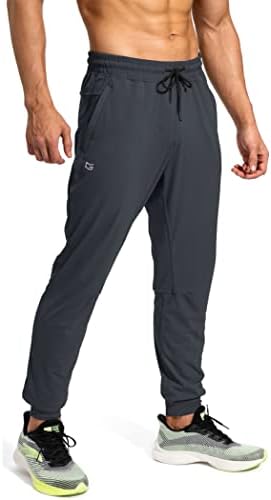 Men's athletic sweatpants, zip pockets, grey