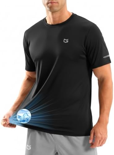 Men's cooling running tee, black