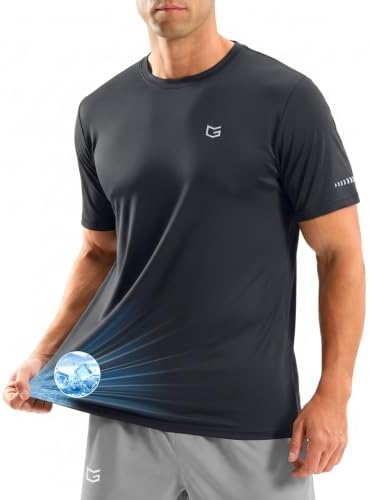 Men's cooling running tee, dark grey