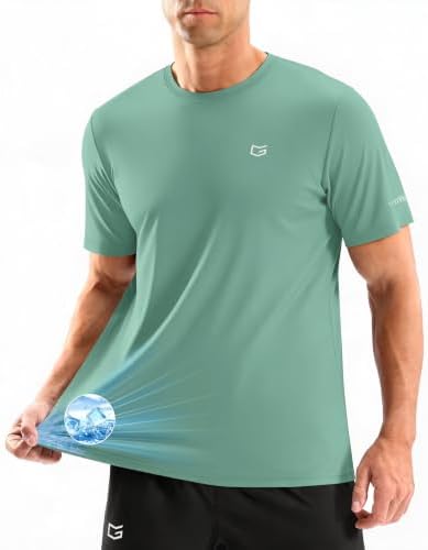 Men's cooling running tee, jasmine green
