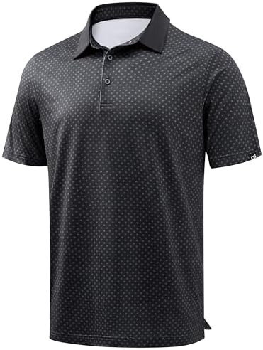 Men's dry fit golf polo, ball holder