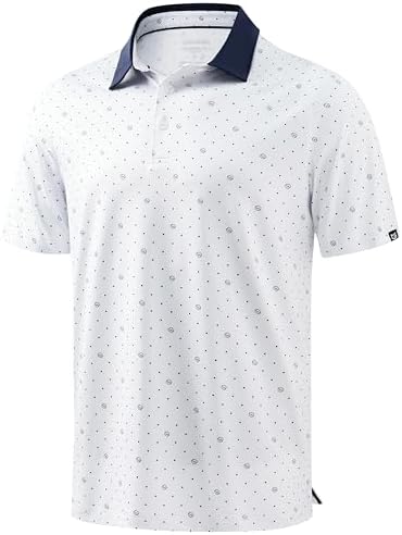 Men's dry fit golf polo, golf club dot