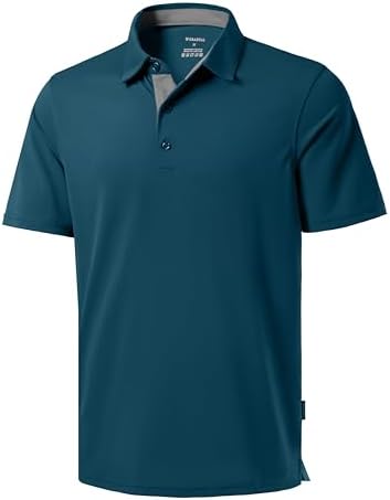 Men's dry fit golf polo, reflecting pond