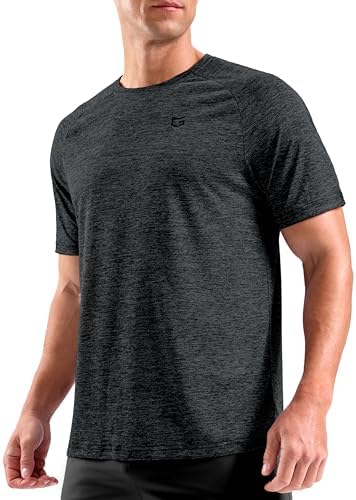 Men's dry fit performance tee, black