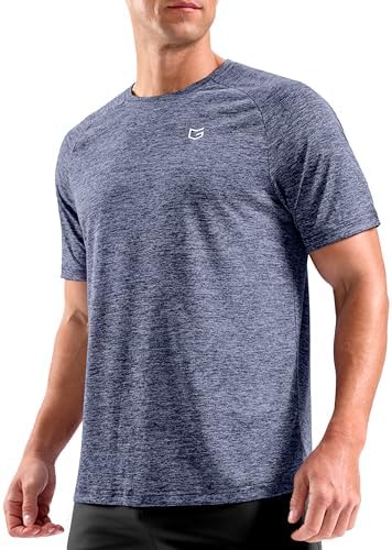 Men's dry fit performance tee, blue