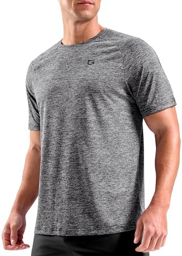 Men's dry fit performance tee, grey