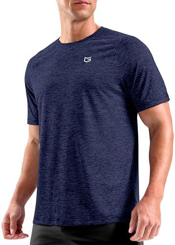 Men's dry fit performance tee, navy
