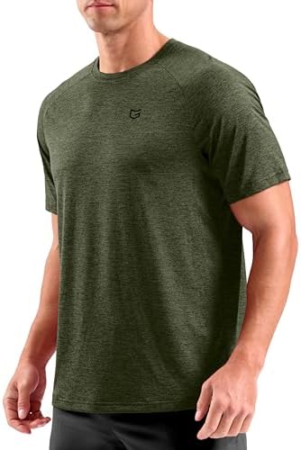 Men's dry fit performance tee, olive