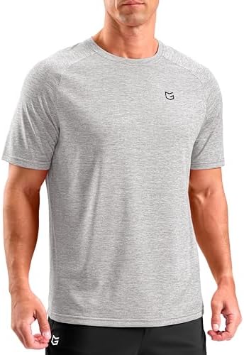 Men's dry fit performance tee, platinum grey