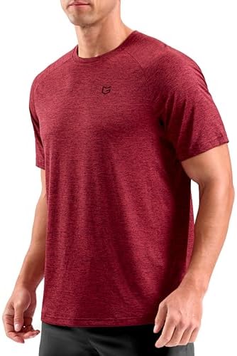 Men's dry fit performance tee, red