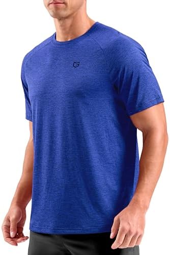 Men's dry fit performance tee, royal blue